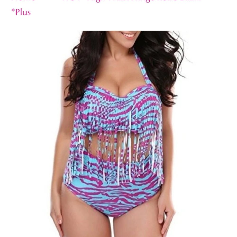 Million Dollar Retro hi-waist bikini swimsuit